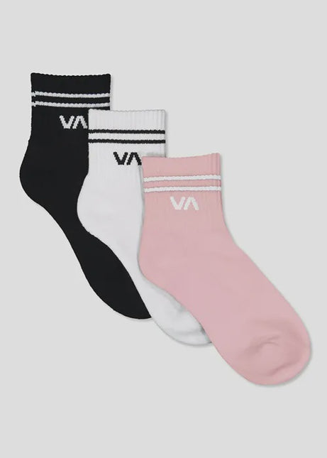 RVCA - VA Mini Crew Socks (Strawberry Cream)