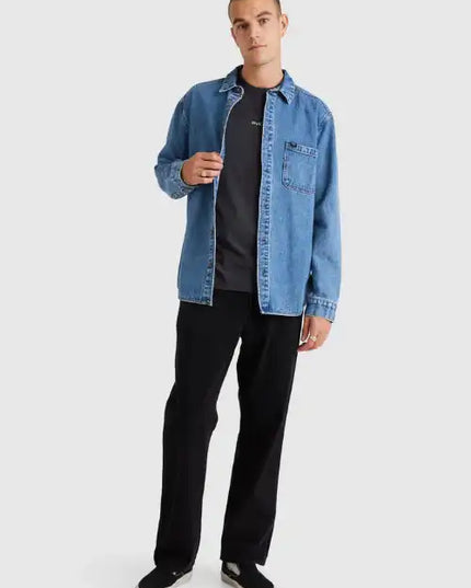RVCA - Classic Denim Long Sleeve Shirt