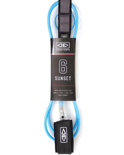 Ocean & Earth - Sunset 6'0" Moulded Leash - Westside Surf + Street