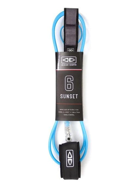Ocean & Earth - Sunset 6'0" Moulded Leash - Westside Surf + Street