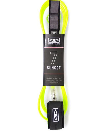 Ocean & Earth - Sunset 7'0" Moulded Leash - Westside Surf + Street