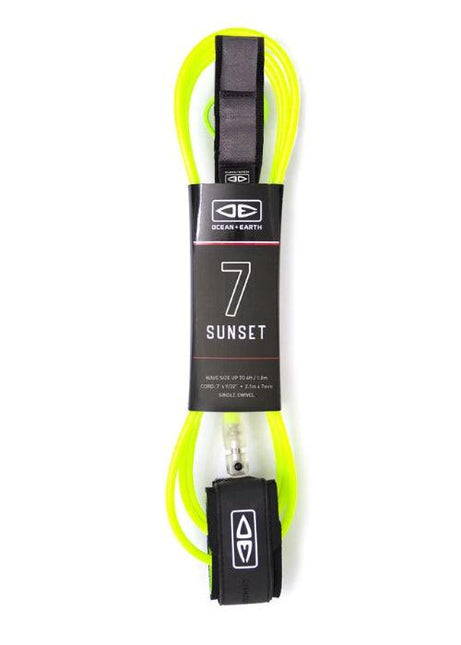 Ocean & Earth - Sunset 7'0" Moulded Leash - Westside Surf + Street