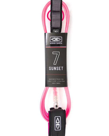 Ocean & Earth - Sunset 7'0" Moulded Leash - Westside Surf + Street