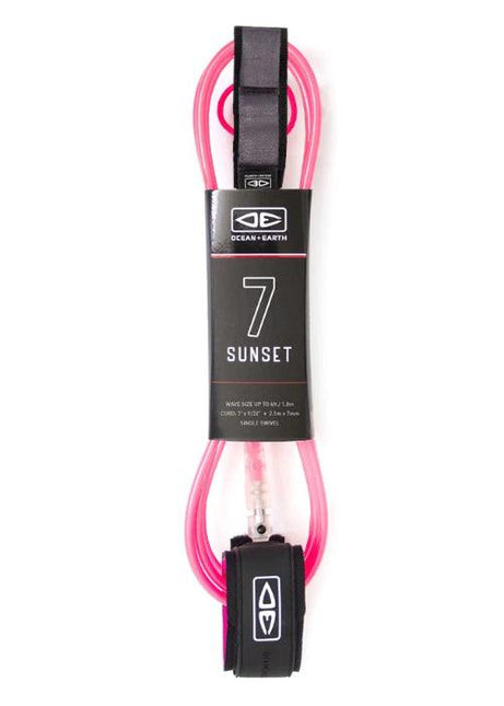 Ocean & Earth - Sunset 7'0" Moulded Leash - Westside Surf + Street