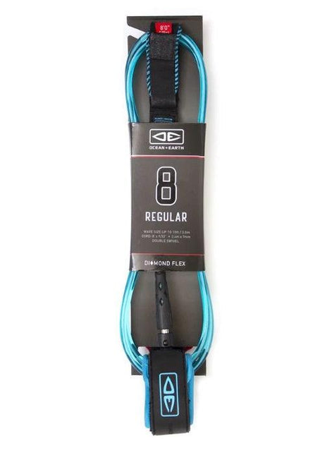 Ocean & Earth - Regular 8'0" Moulded Leash - Westside Surf + Street