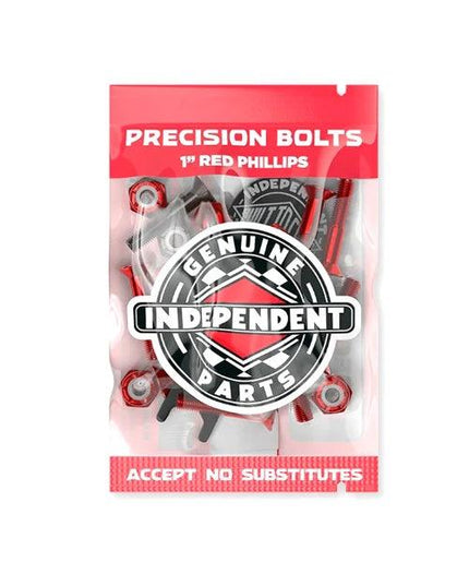 Independent - Precision Bolts 7/8" Red Phillips - Westside Surf + Street