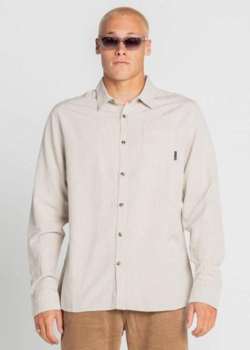 Rusty - Overtone Linen Long Sleeve Shirt - Westside Surf + Street