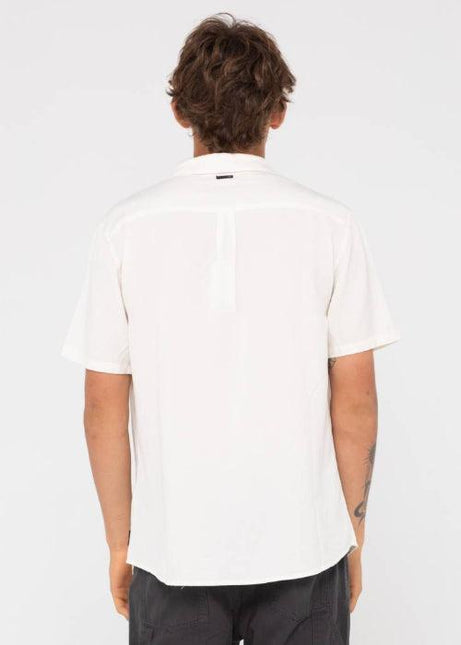 Rusty - Overtone Short Sleeve Linen Shirt (Mens) - Westside Surf + Street
