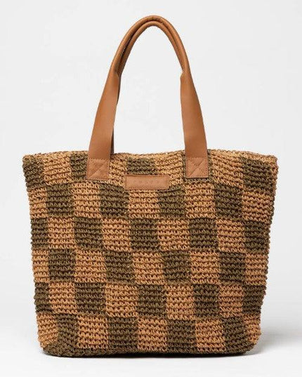 Rusty - Checkmate Straw Beach Bag - Westside Surf + Street