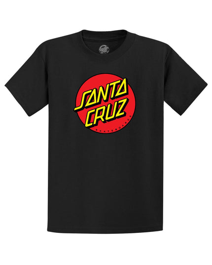 Santa Cruz - Classic Dot Front Short Sleeve Regular Fit Tee (Boys) - Westside Surf + Street