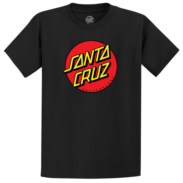 Santa Cruz - Classic Dot Front Short Sleeve Regular Fit Tee (Boys) - Westside Surf + Street