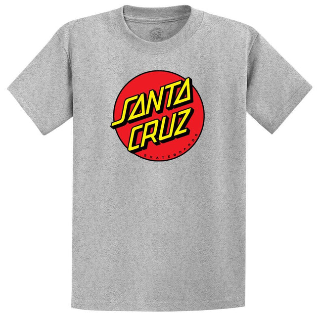 Santa Cruz - Classic Dot Front Short Sleeve Regular Fit Tee (Boys) - Westside Surf + Street