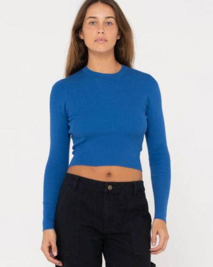 Rusty - Amelia Cropped Long Sleeve Knit Top - Westside Surf + Street
