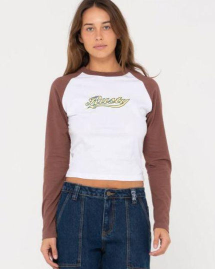 Rusty - Norty Long Sleeve Raglan Baby Tee - Westside Surf + Street