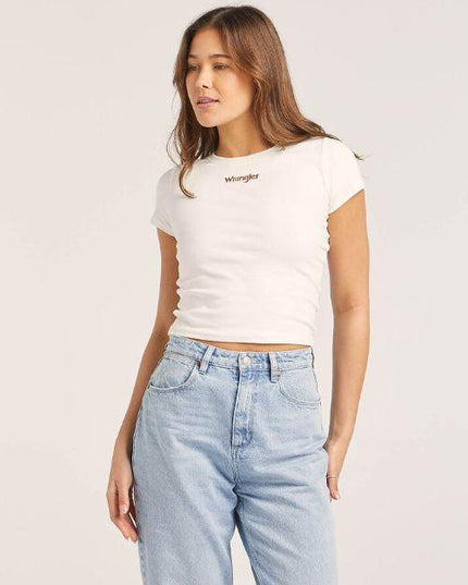 Wrangler - Staple Rib Tee (Vintage White) - Westside Surf + Street