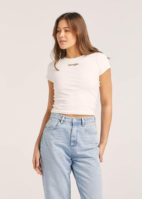 Wrangler - Staple Rib Tee (Vintage White) - Westside Surf + Street