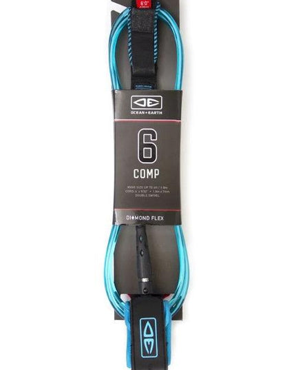 Ocean & Earth - Regular Comp 6'0" Leash - Westside Surf + Street