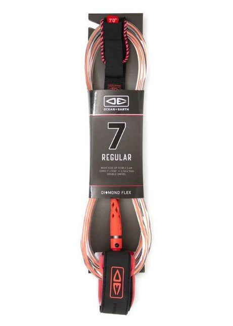 Ocean & Earth - Regular 7'0" Moulded Leash - Westside Surf + Street
