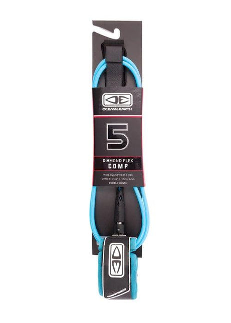 Ocean & Earth - Regular Comp 5'0" Leash - Westside Surf + Street