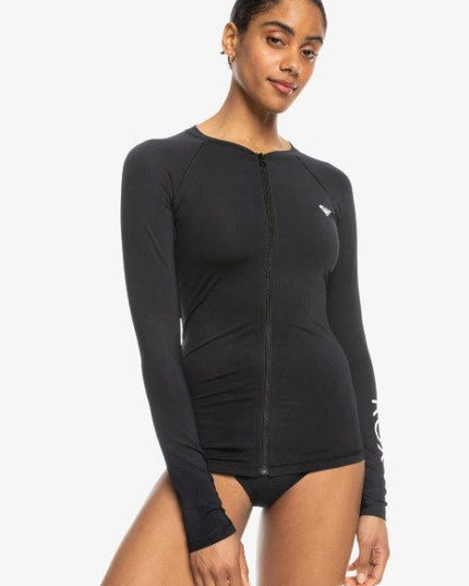 Roxy - New Essentials Long Sleeve Zipped Lycra - Westside Surf + Street