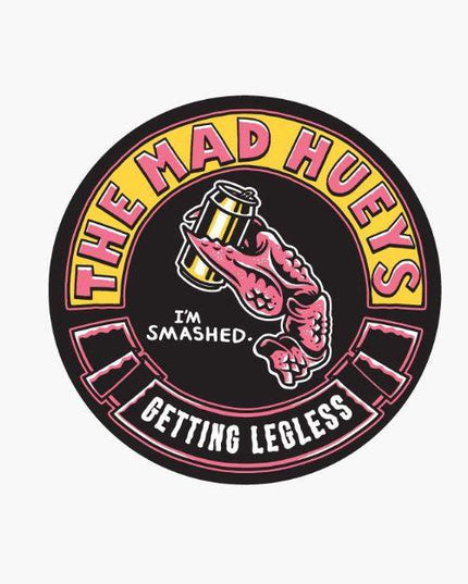The Mad Hueys - Getting Legless Sticker - Westside Surf + Street
