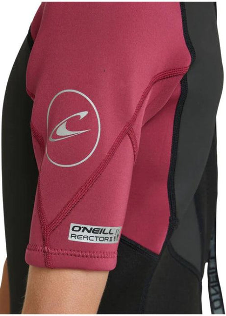 O'Neill - Boys Reactor 2 Back Zip Short Sleeve Spring 2mm - Westside Surf + Street