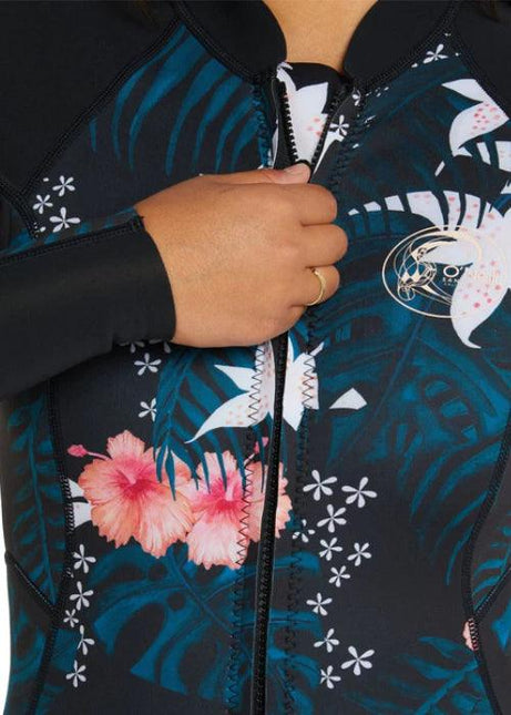 O'Neill - Bahia Front Zip Long Sleeve Cheeky Spring 2mm - Westside Surf + Street