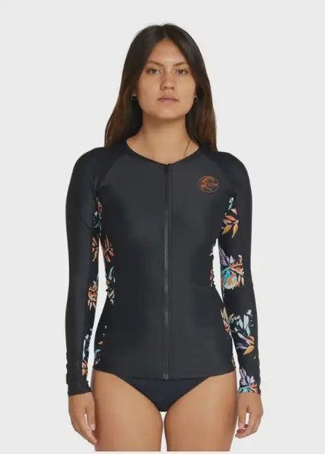 O'Neill - Bahia Front Zip Long Sleeve Rash Vest - Westside Surf + Street
