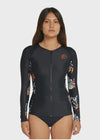 O'Neill - Bahia Front Zip Long Sleeve Rash Vest - Westside Surf + Street